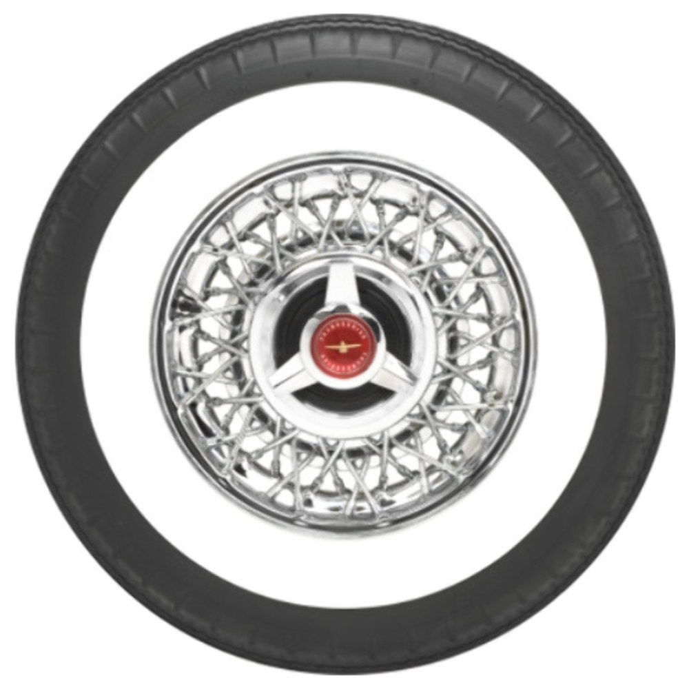 Coker American Classic 2 3/4" White Wall Radial Tire Bias Look 710R15