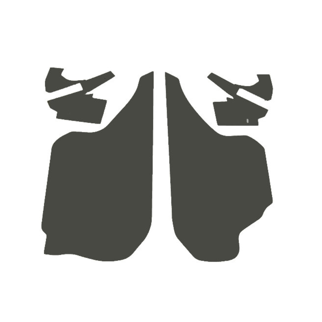 Trunk Side Panel Board for 1958 Cadillac Series 62 2-Door Convertible Colored Panelboard Black 4pc