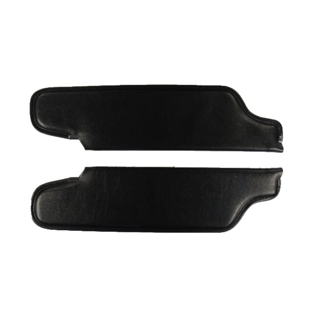 Sun Visor for 1969 Plymouth Cuda, Barracuda 2 Door Convertible Cardboard/Fiberboard Coachman Black Coachman Vinyl 2 Piece