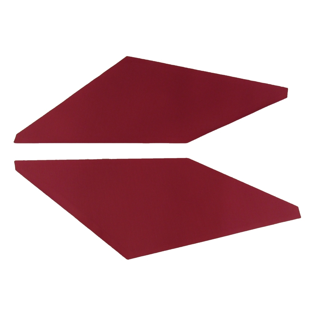 Interior Trim Sail Panels for 1967-1969 Chevrolet Camaro 2 Door Hardtop Cardboard/Fiberboard Ribbed Black Ribbed Vinyl