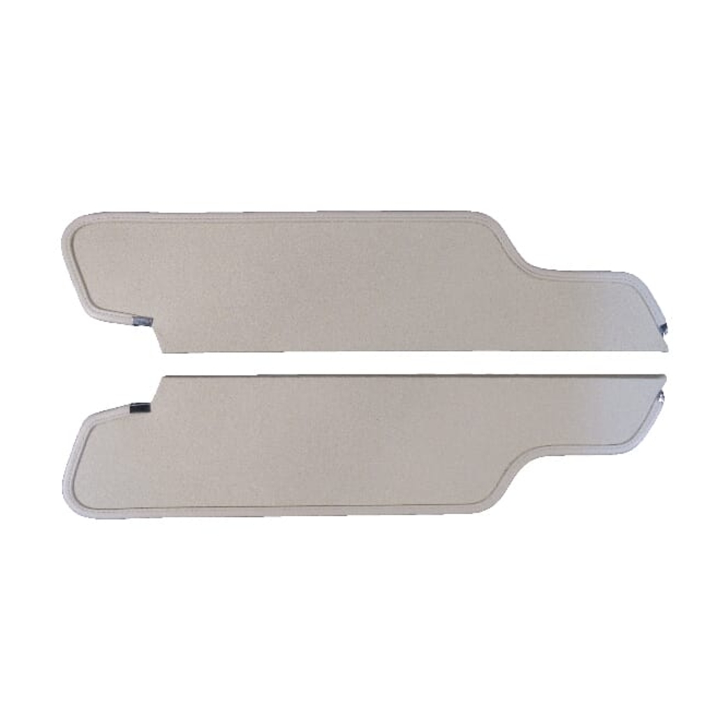 Sun Visor for 1965-1966 Ford Multiple Models 4 Door Station Wagon Cardboard/Fiberboard Crater Black Crater Vinyl 2 Piece