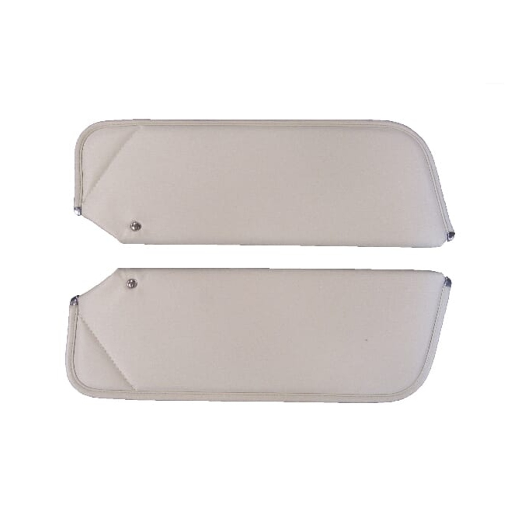 Sun Visor for 1973-1975 Oldsmobile Cutlass 2,4 Door Hardtop Cardboard/Fiberboard Non-Perforated Black Non Perforated Vinyl 2 Piece