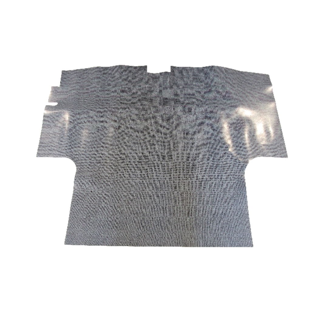 Trunk Floor Mat Cover for 1971-72 Dodge Dart Demon, 73-76 Dart Sport Gray, Front Area, Gray Herringbone Rubber Material.