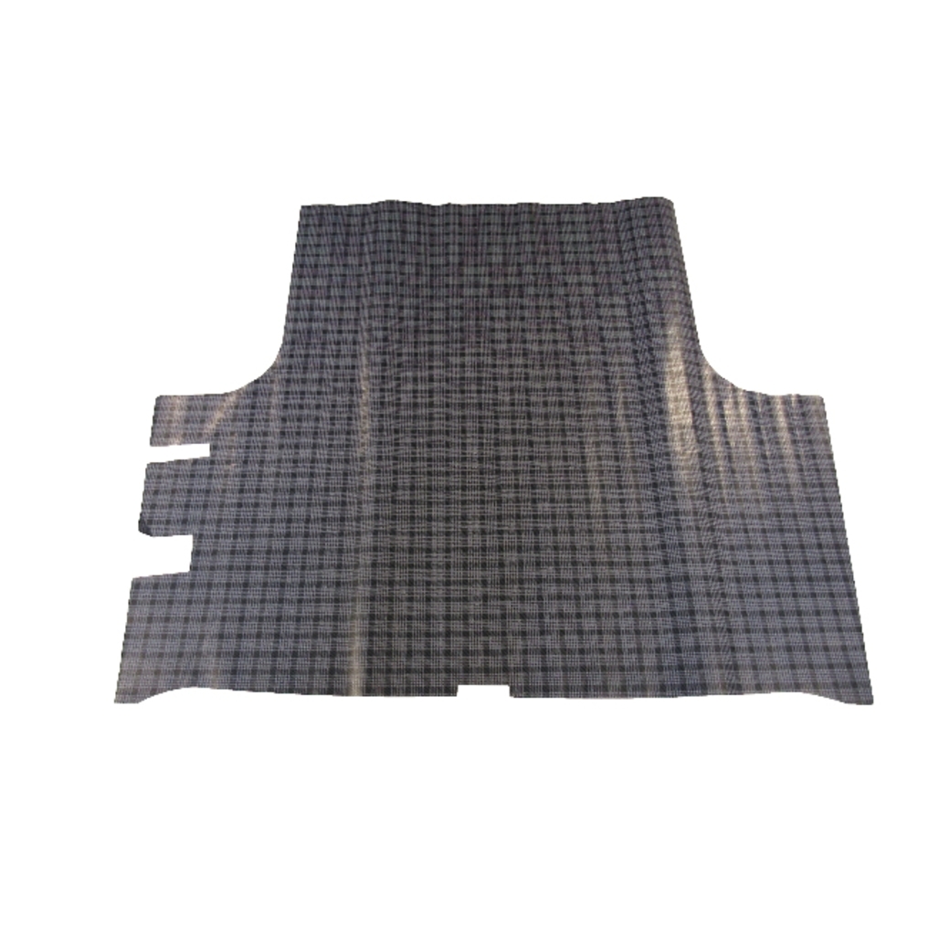 Trunk Floor Mat Cover for 1963-1966 Dodge Dart GT 2-Door Vinyl Gray Herringbone, fits Convertible Body Style.