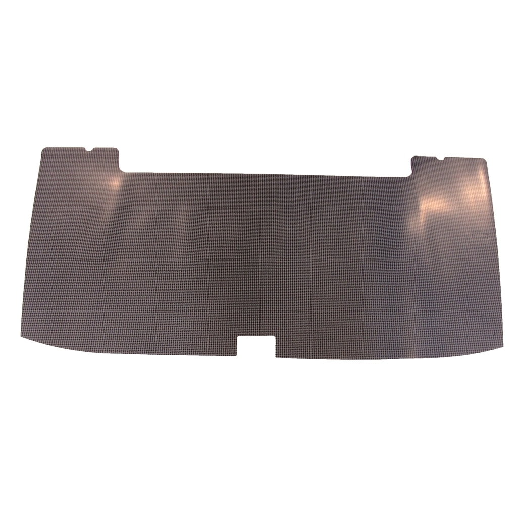 Trunk Floor Mat Cover for 1967-69 Plymouth Cuda Fastback, Gray Herringbone Rubber, US-made OEM-quality protection.