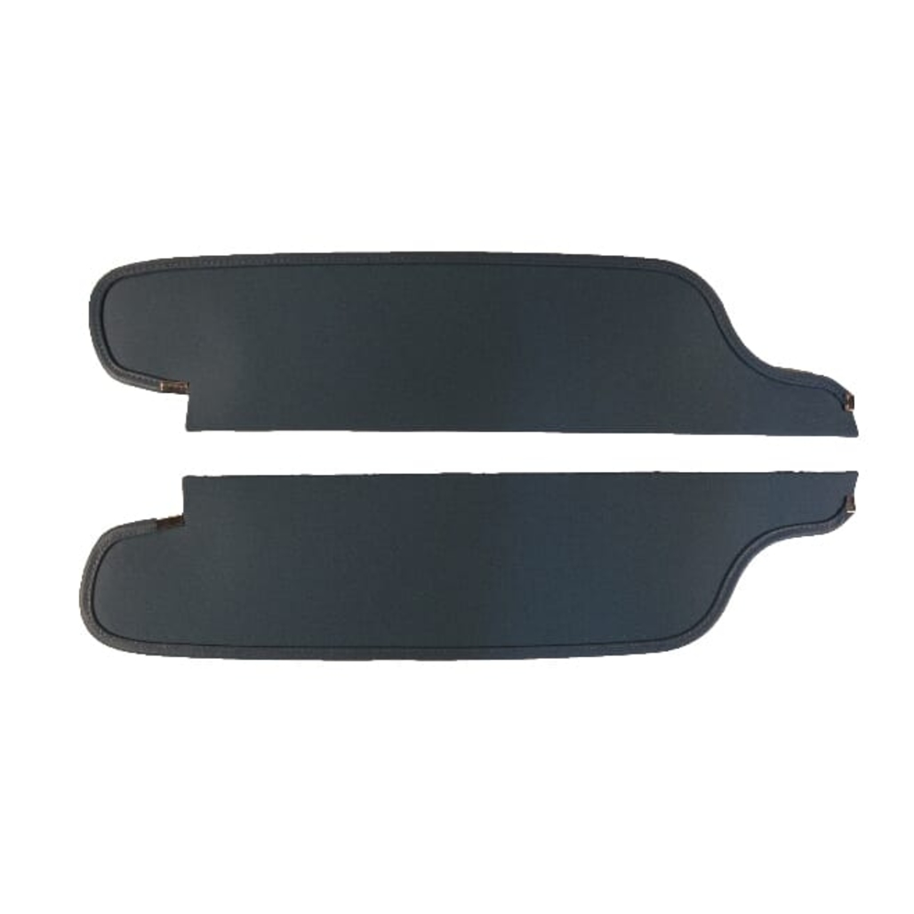 Sun Visor for 1965 Dodge Coronet 2 Door Hardtop Cardboard/Fiberboard Non-Perforated Black Non Perforated Vinyl 2 Piece