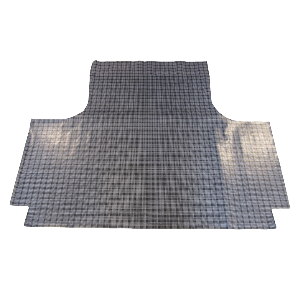 Trunk Floor Mat Cover for 1967-68 Chrysler 300 Convertible, Gray Herringbone Vinyl, US-made, OEM Quality.