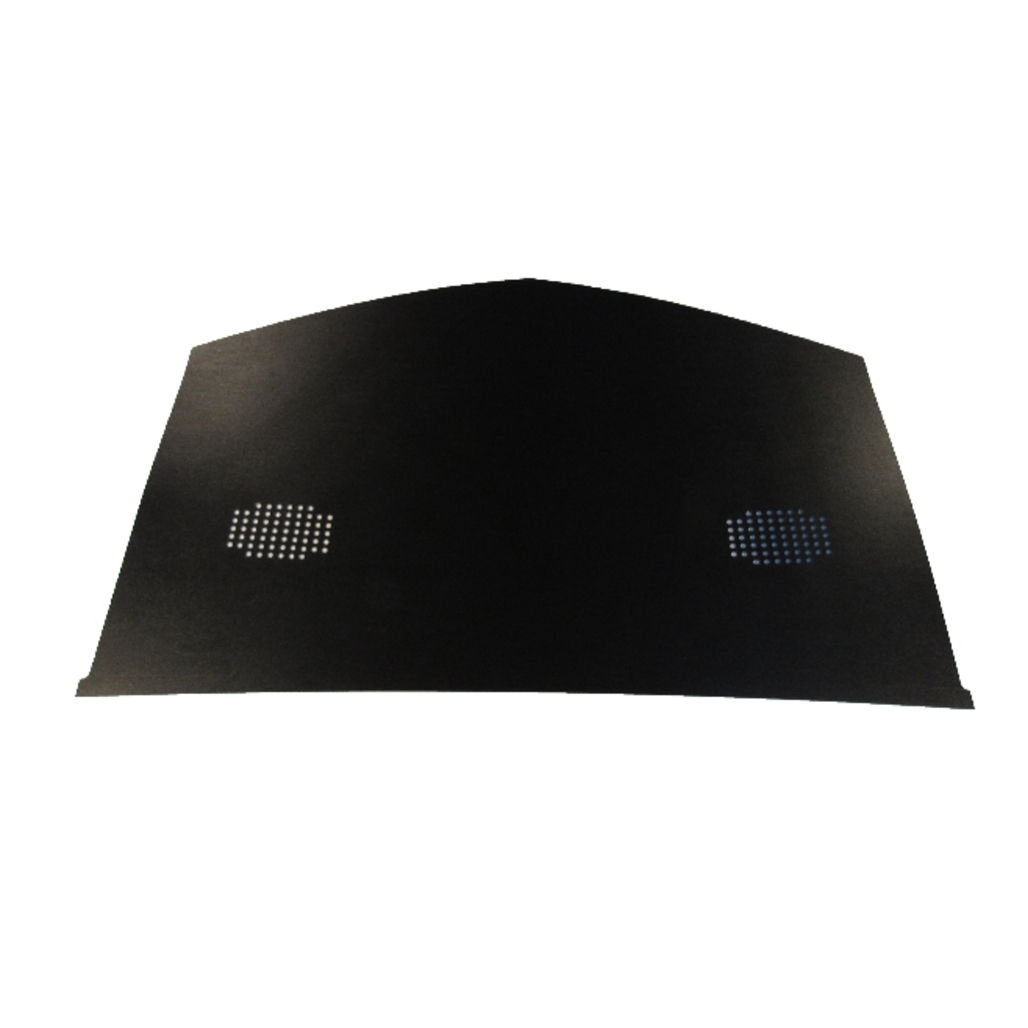 Package Tray for 1968 Ford Galaxie Fastback - Rear Shelf in Black Cardboard/Fiberboard Material, Made in USA