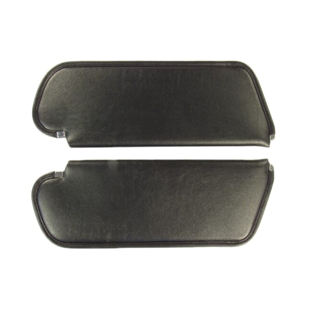 Sun Visor for 1972-1973 Plymouth Duster 2 Door Coupe Cardboard/Fiberboard Coachman Black Coachman Vinyl 2 Piece