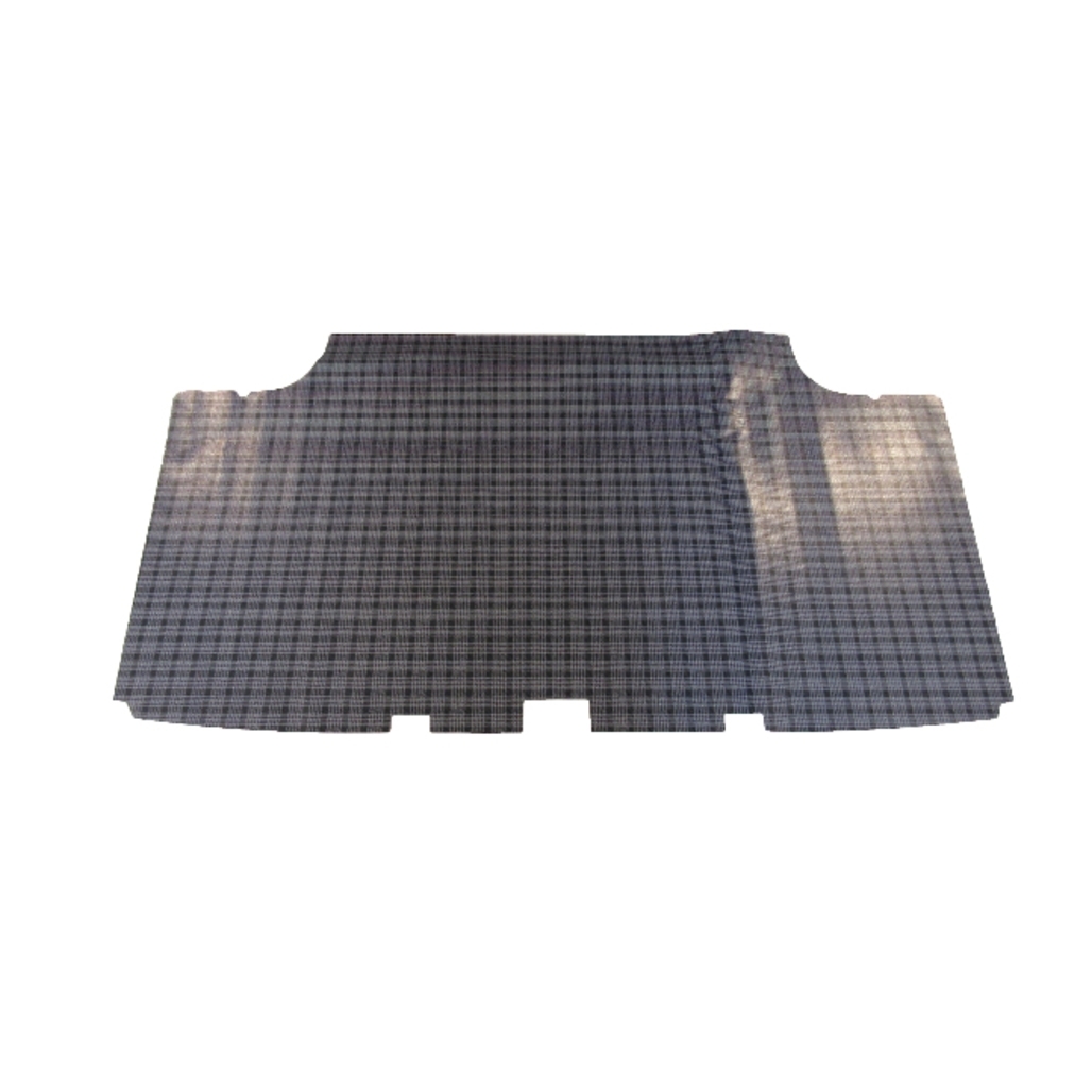 Trunk Floor Mat Cover for 68-69 Plymouth GTX Vinyl Gray Herringbone, Front Area, OEM Quality, Easy Install, Protects Trunk.