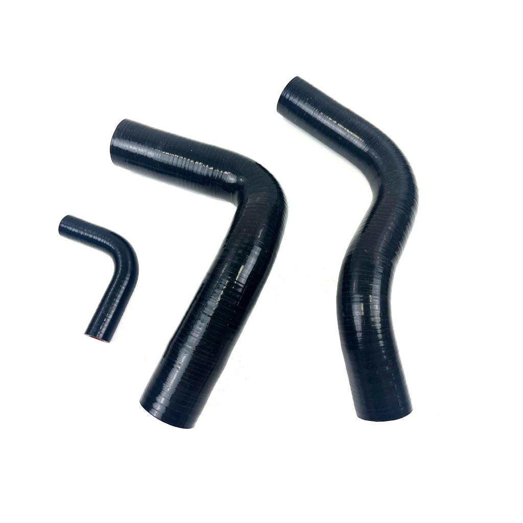 Radiator Hose 3 Pc Set Silicone Black for 1965-1968 Ford Mustang