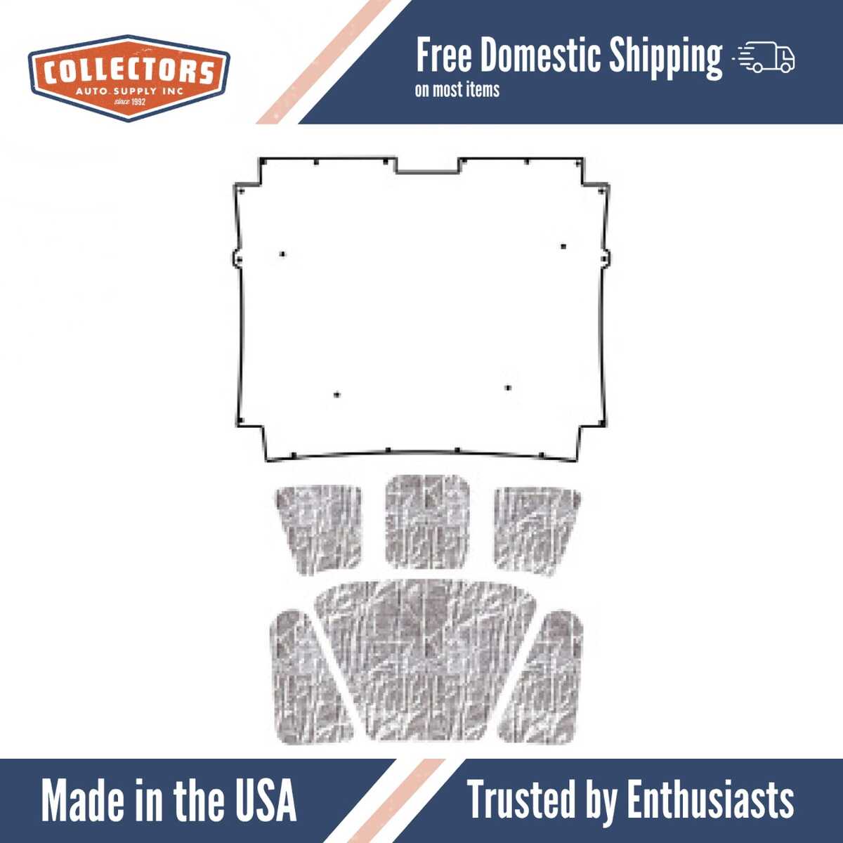 Premium Hood Insulation Pad Heat Shield for 1963-64 AMC Ambassador - Ultimate Sound & Heat Insulation, Easy Installation Kit