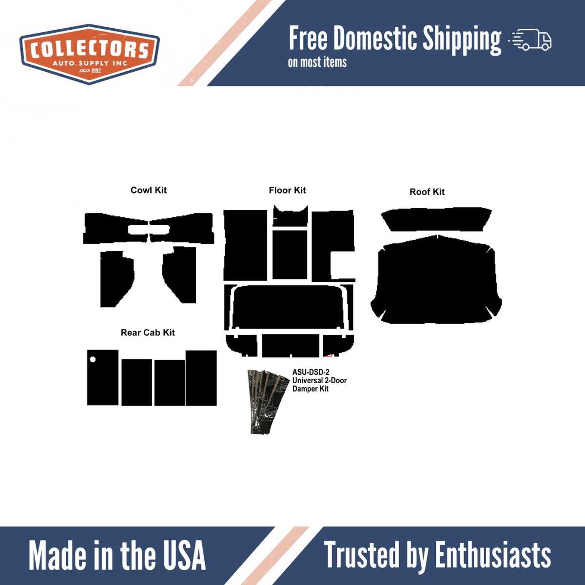 Complete Interior Insulation Kit for 1936 Chevrolet Truck