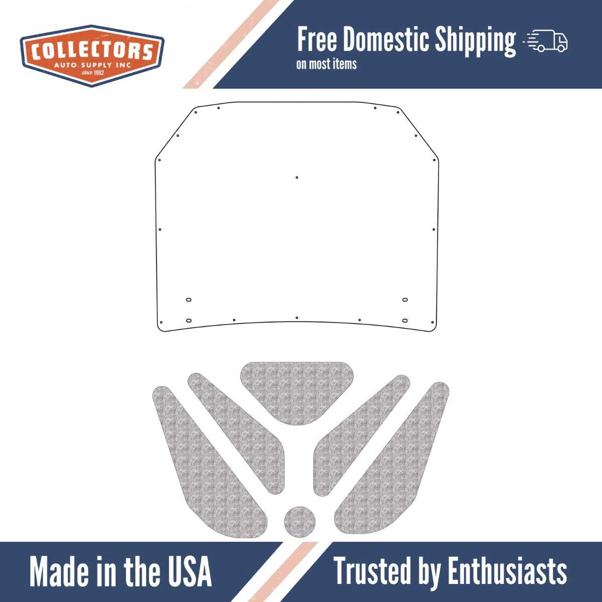 Under Trunk Lid Cover for 1959-1960 Chevrolet Impala, Bel Air, Biscayne