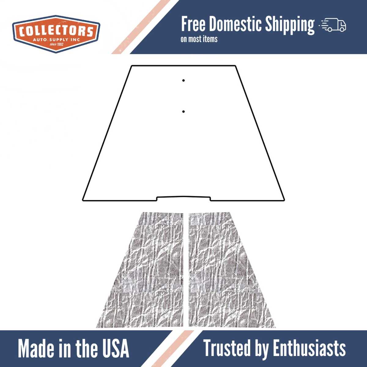 Premium Hood Insulation Pad & Heat Shield for Chevrolet 1949-52 | Ultimate Sound & Heat Insulation, ABS Material
