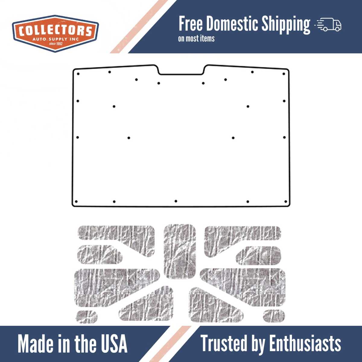 Hood Insulation Pad Heat Shield for GMC Truck - Ultimate Sound & Heat Insulation, ABS Material, Easy Installation Kit