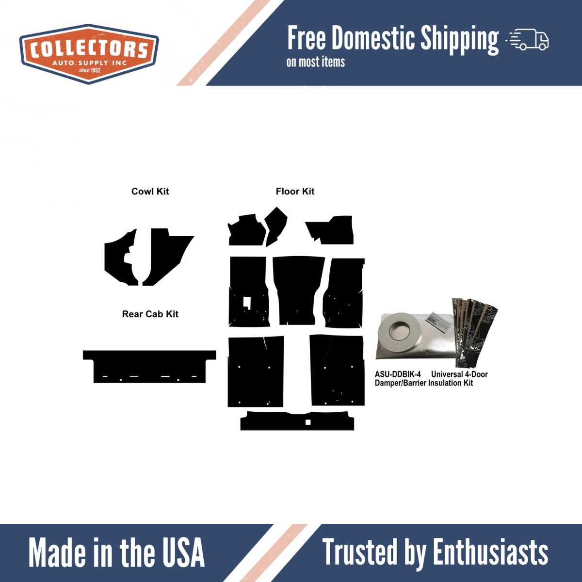 Complete Interior Insulation Kit for 1999-2006 Chevrolet Truck Extended Cab