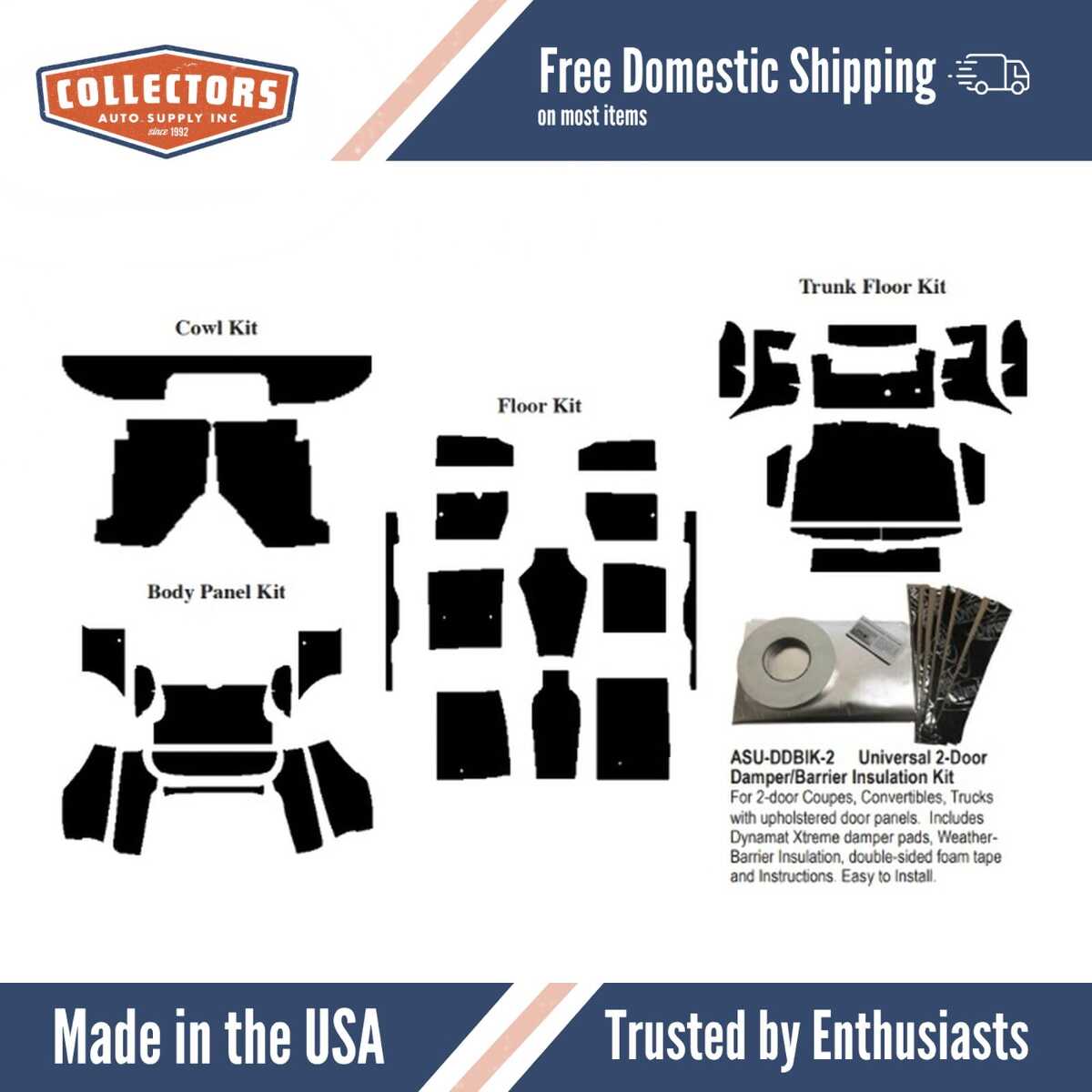 Complete Interior Insulation Kit for 1960-1963 Ford Falcon Convertible