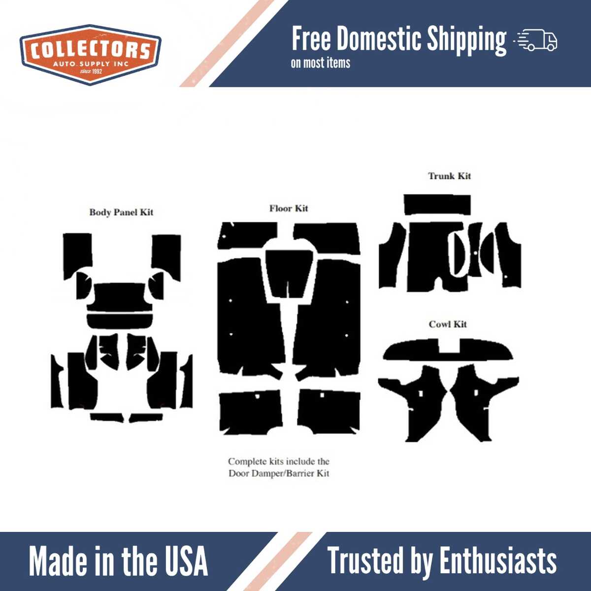 Complete Interior Insulation Kit for 1958 Edsel Corsair Convertible