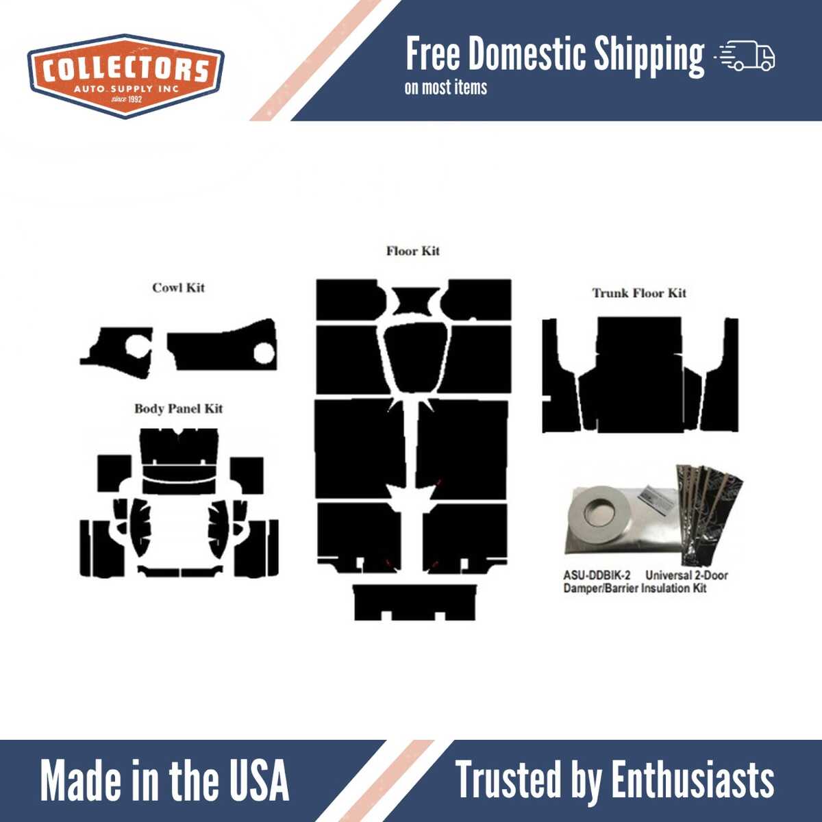 Complete Interior Insulation Kit for 1964-1965 Ford Falcon Convertible