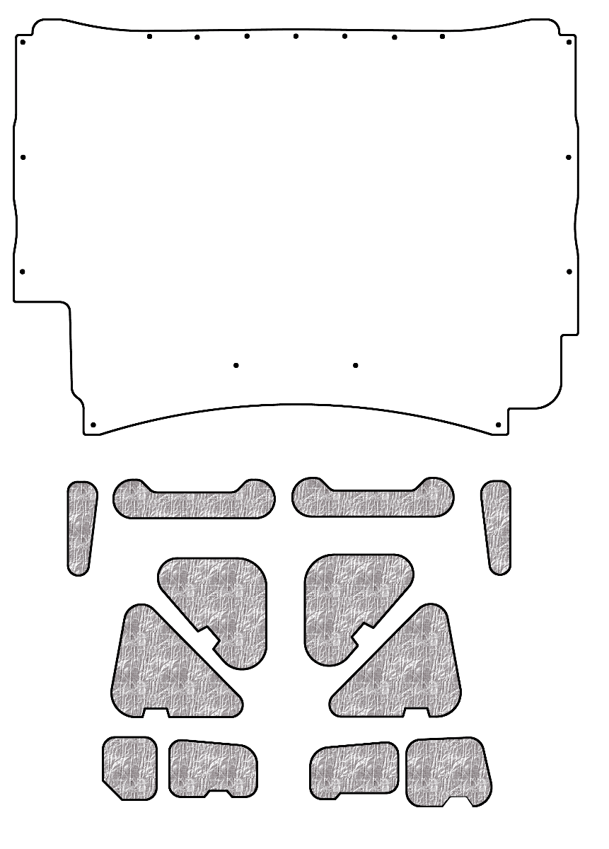 Premium Hood Insulation Pad Heat Shield for Chevrolet AcoustiHood Kit - Ultimate Sound and Heat Solution