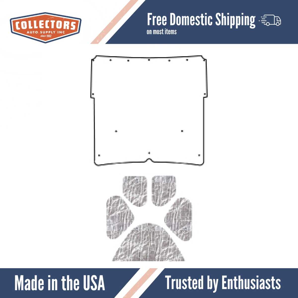 Premium Hood Insulation Pad Heat Shield for Chevrolet Camaro F-Body, Ultimate Sound & Heat Insulation, ABS Material,