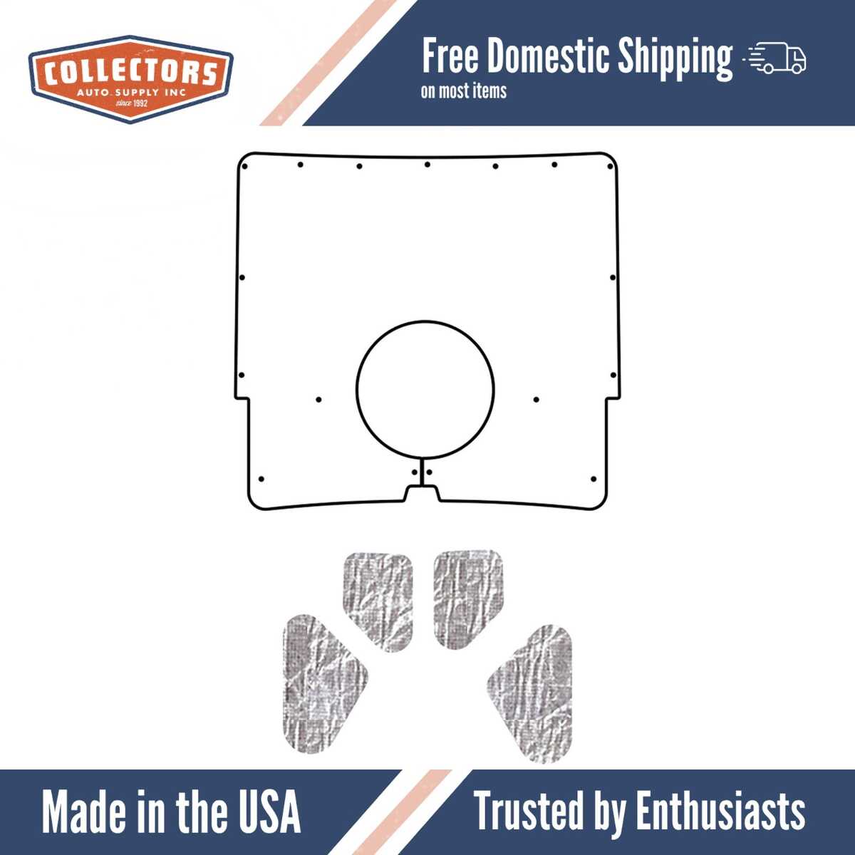 Premium Hood Insulation Pad Heat Shield for Chevrolet Camaro F-Body, Ultimate Sound & Heat Insulation, ABS Material,