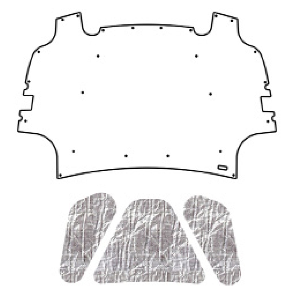 Premium Hood Insulation Pad Heat Shield for Dodge Ram 2009-2014, AcoustiShield & ABS Materials, US-Made - Reduce Noise & Heat