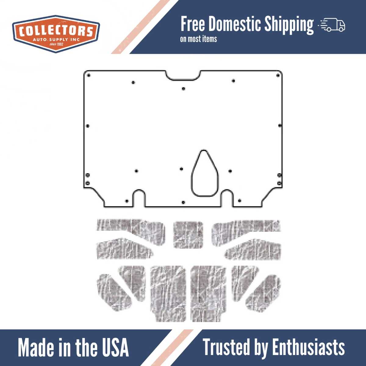 Premium Hood Insulation Pad Heat Shield for 1981-88 Chevy Monte Carlo G-Body - Ultimate Sound and Heat Insulation