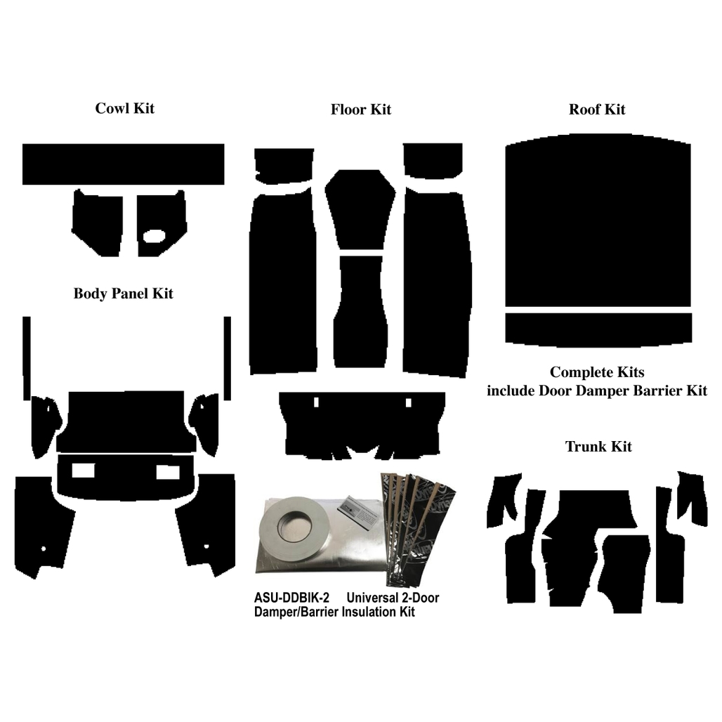 Complete Interior Insulation Kit for 1975-1979 Gm X-Body Sedan