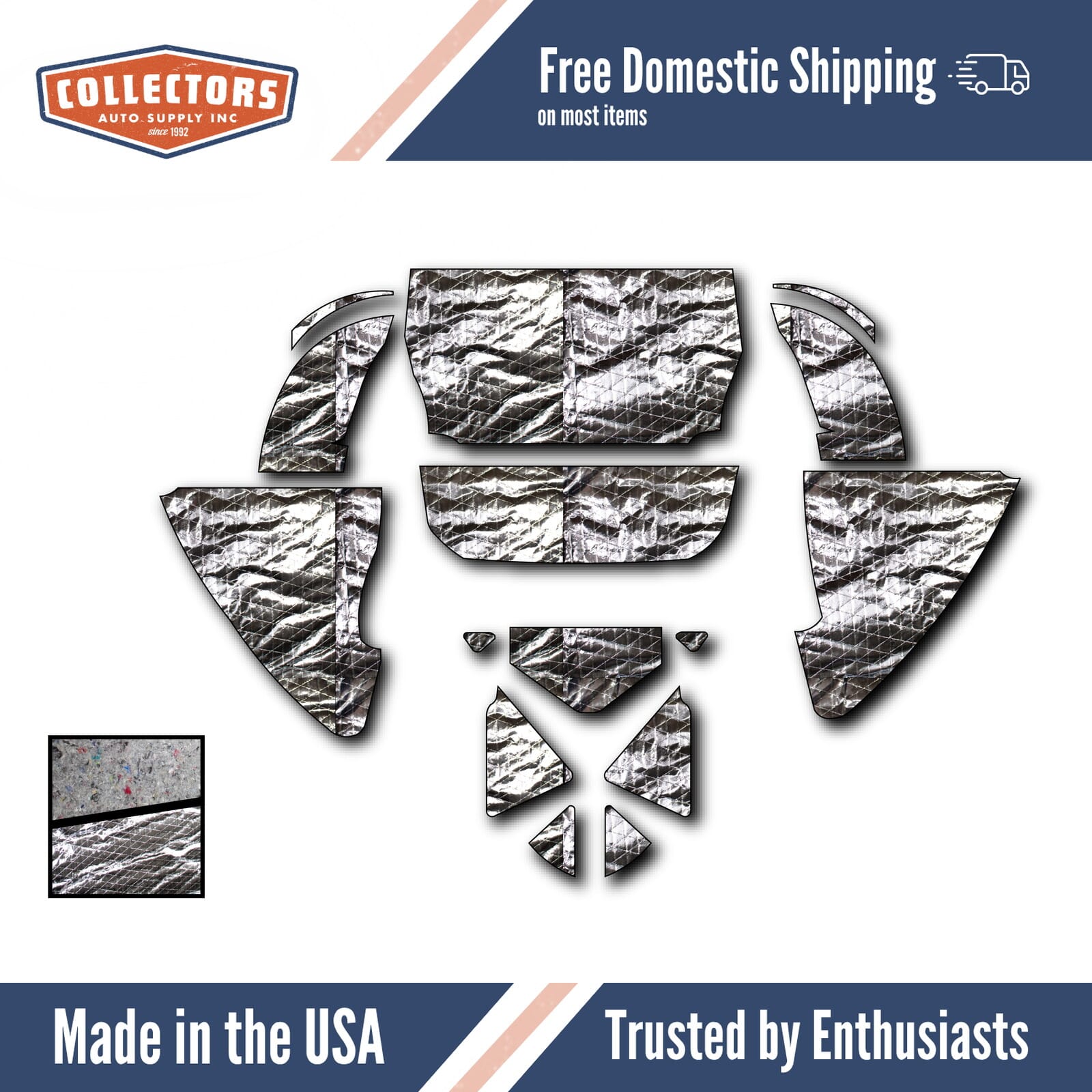 Complete Interior Insulation Kit for 1939-1940 Ford Fordor Sedan