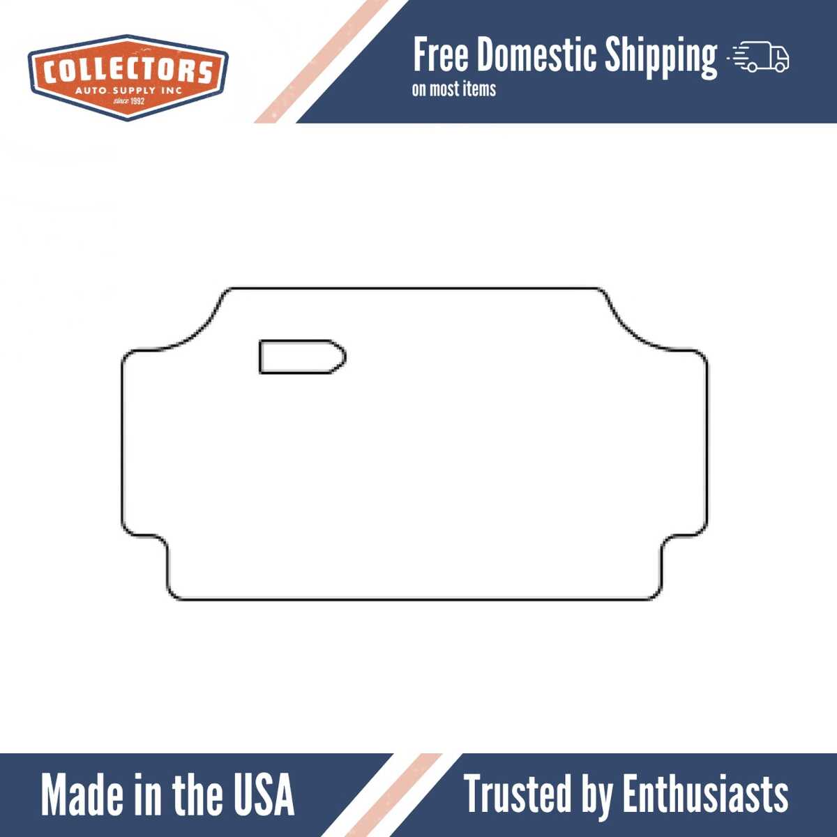 Trunk Floor Mat Cover for Classic Dodge, Plymouth A-Body Car, High Definition Rubber, Protects Trunk from Spills, & Debris.