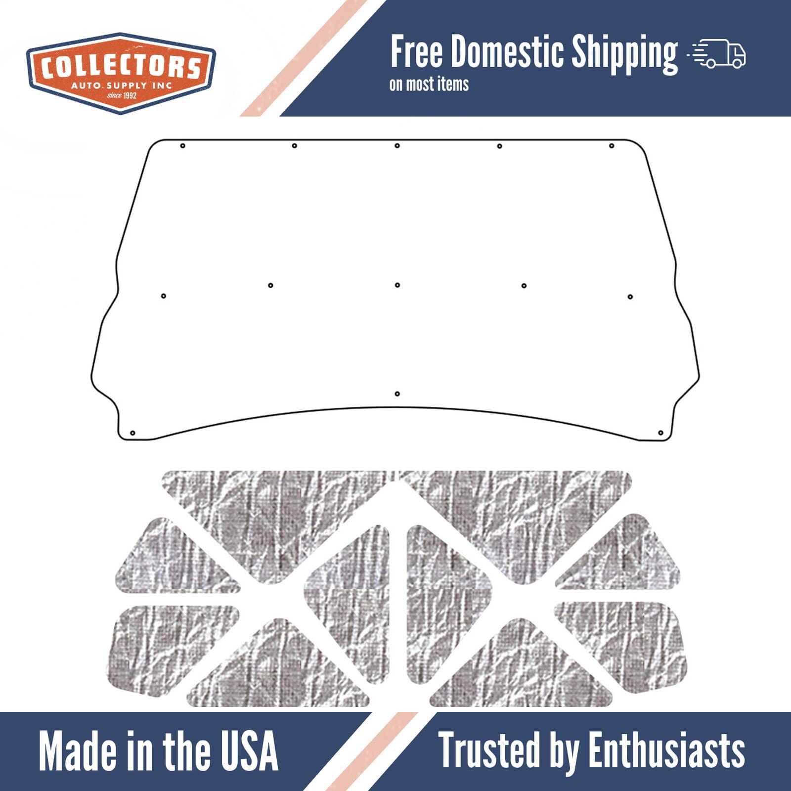 Hood Insulation Pad Heat Shield for Dodge Truck 1994-2002, ABS Material, Ultimate Sound & Heat Insulation, Easy Installation.