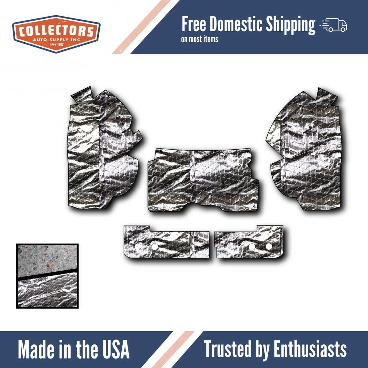 Body Panel Insulation Sound Deadener Kit for 1965-1969 Chevrolet Corvair