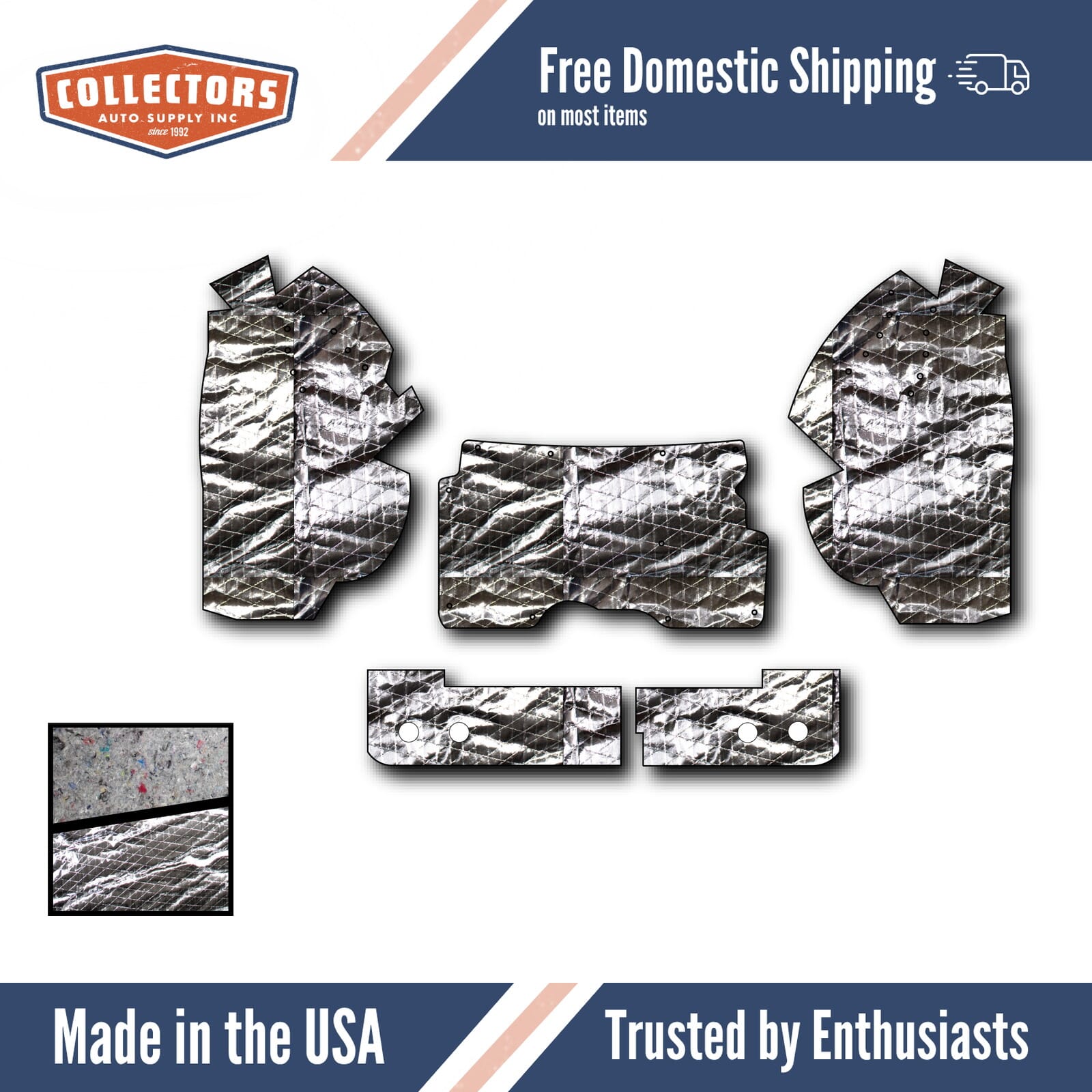 Body Panel Insulation Sound Deadener Kit for 1965-1969 Chevrolet Corvair