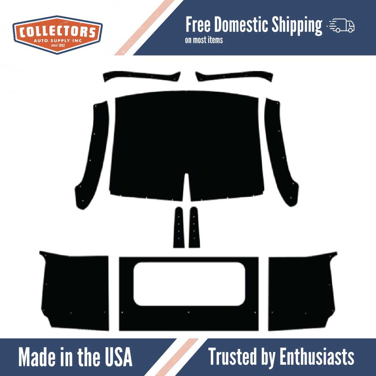 Roof/Headliner Insulation Kit for 1954 Dodge Truck [QRS-DODGE 5400-THK3W-B]