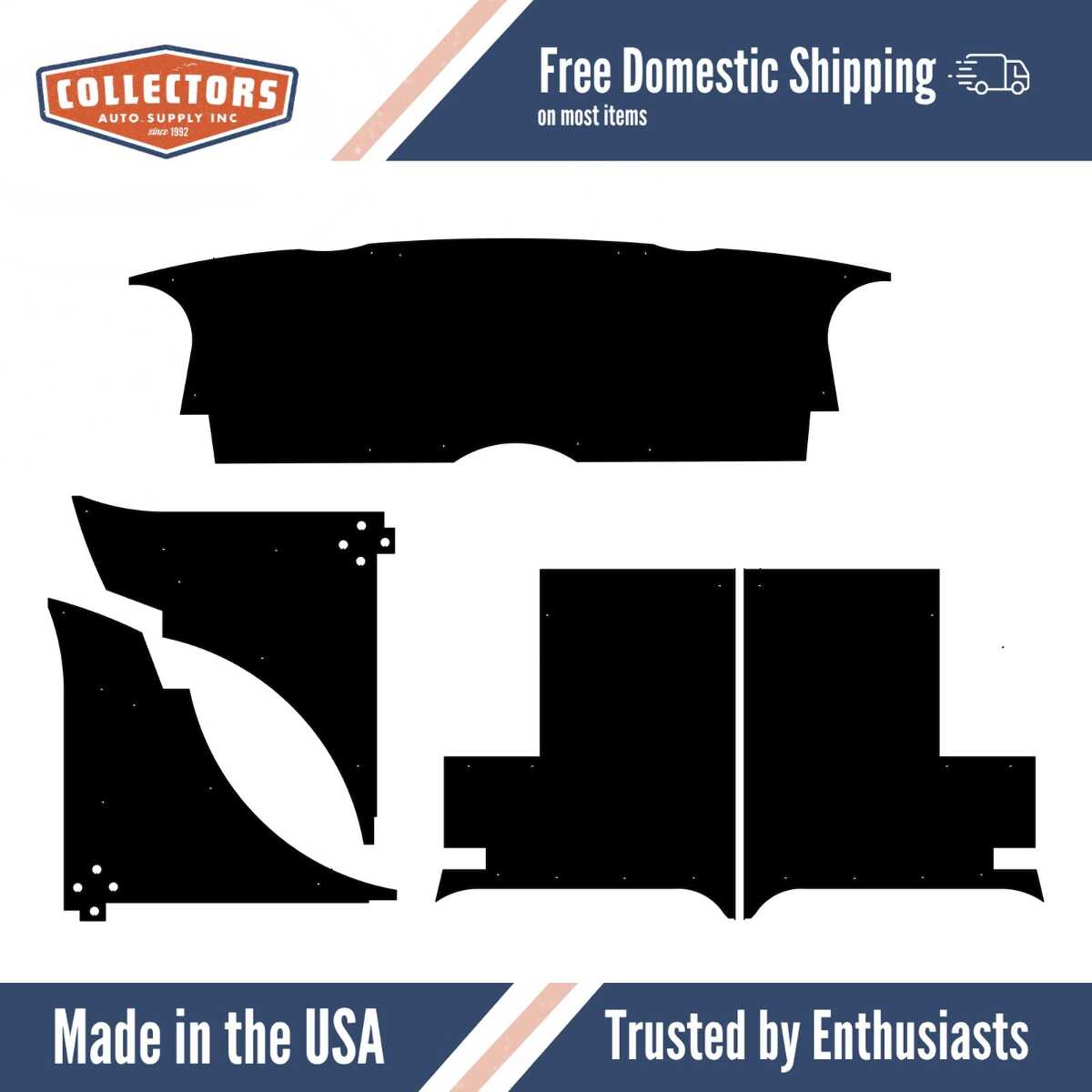 Complete Interior Insulation Kit for 1962-1980 Mg Mgb Roadster