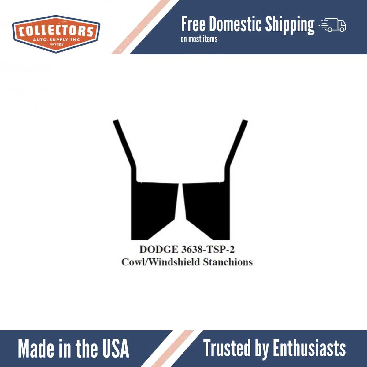 Kick Panel Set for 1936-1938 Dodge Truck 2Nd Series