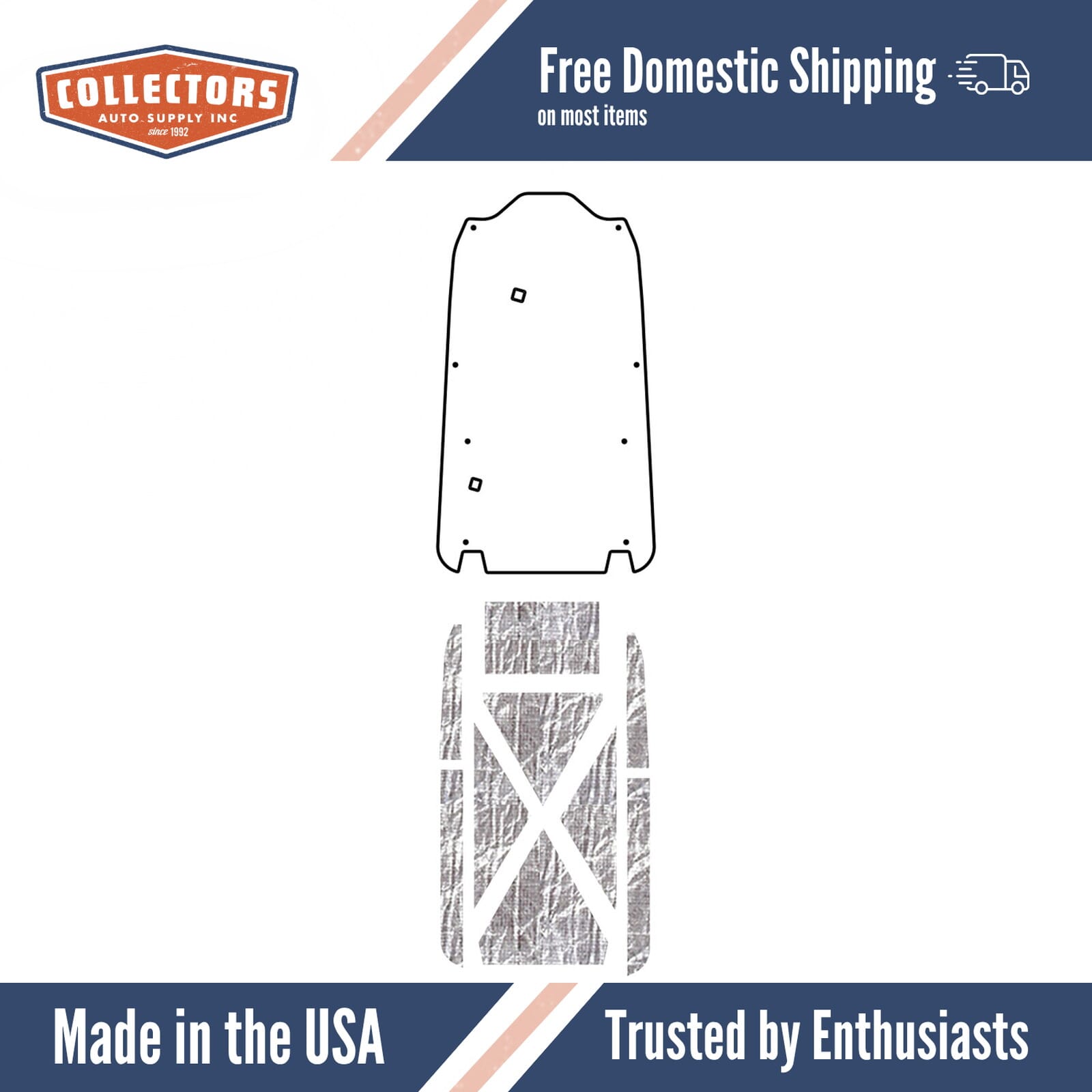 Premium Hood Insulation Pad & Heat Shield for MG-A | Ultimate Sound & Heat Insulation, Easy Installation | Made in USA