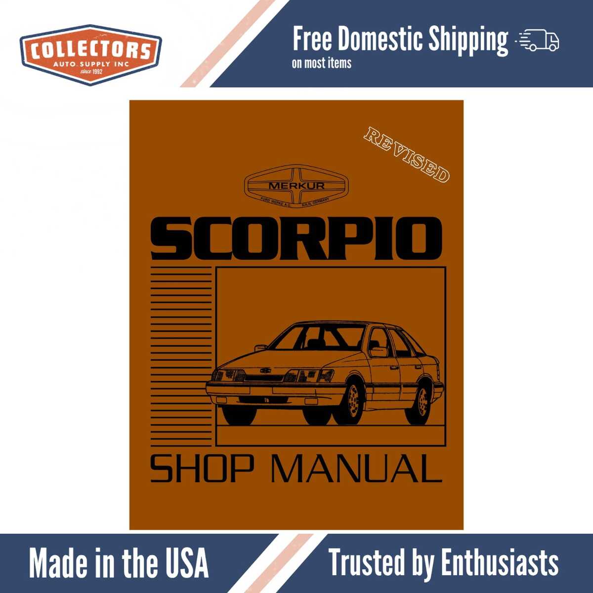 1988 - 1989 Merkur Scorpio Shop Manual