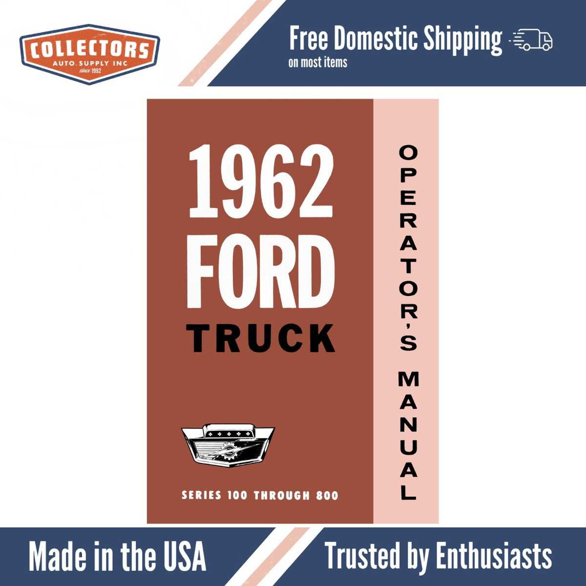 1962 Ford Truck Owner's Manual