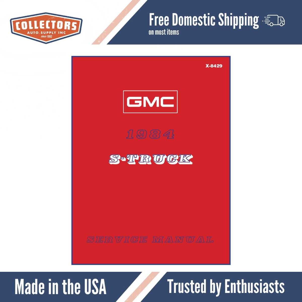 1984 GMC S15 Truck & Jimmy Service Manual - includes 11x26 in WDs