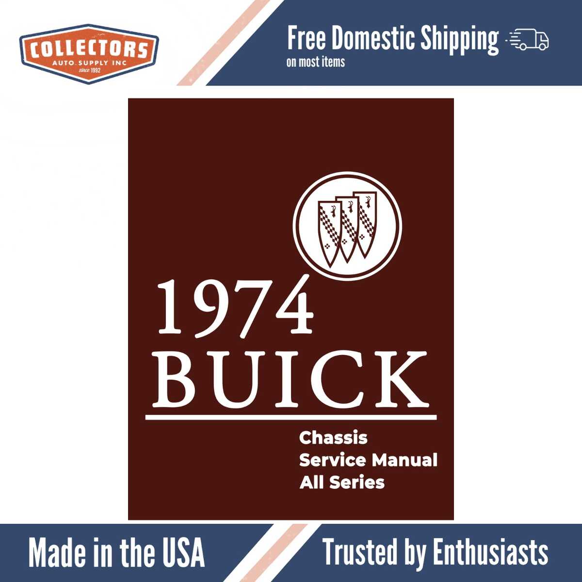 1974 Buick Chassis Service Manual (All Series) - Includes 11x26 in. COLOR Wiring Diagrams