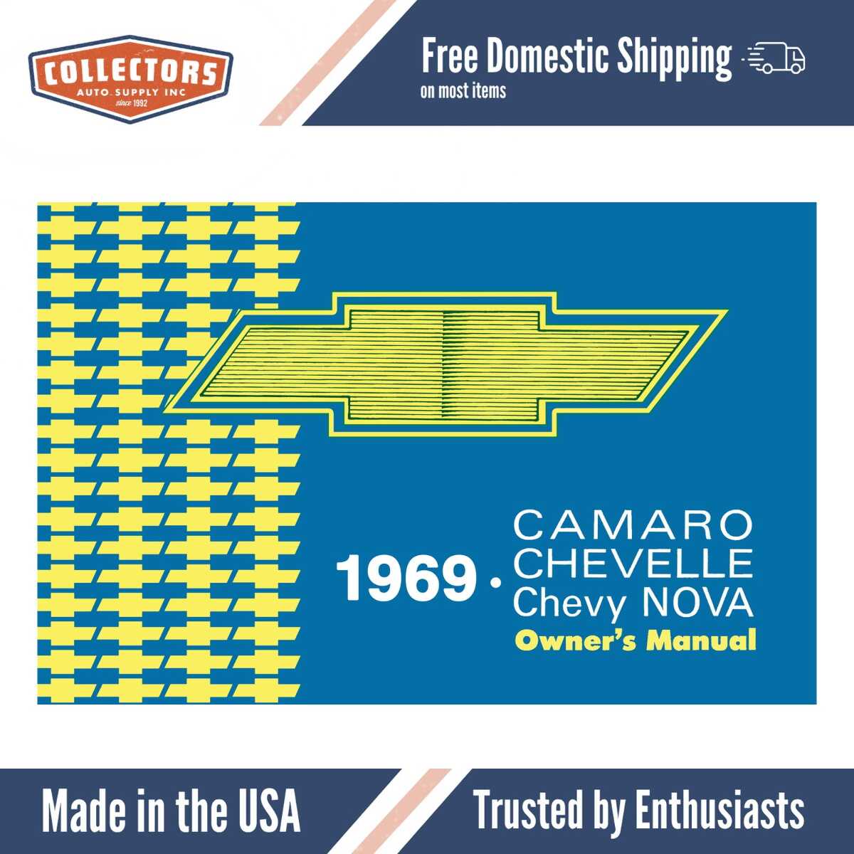 1969 Chevrolet Camaro Owner's Manual - COLOR