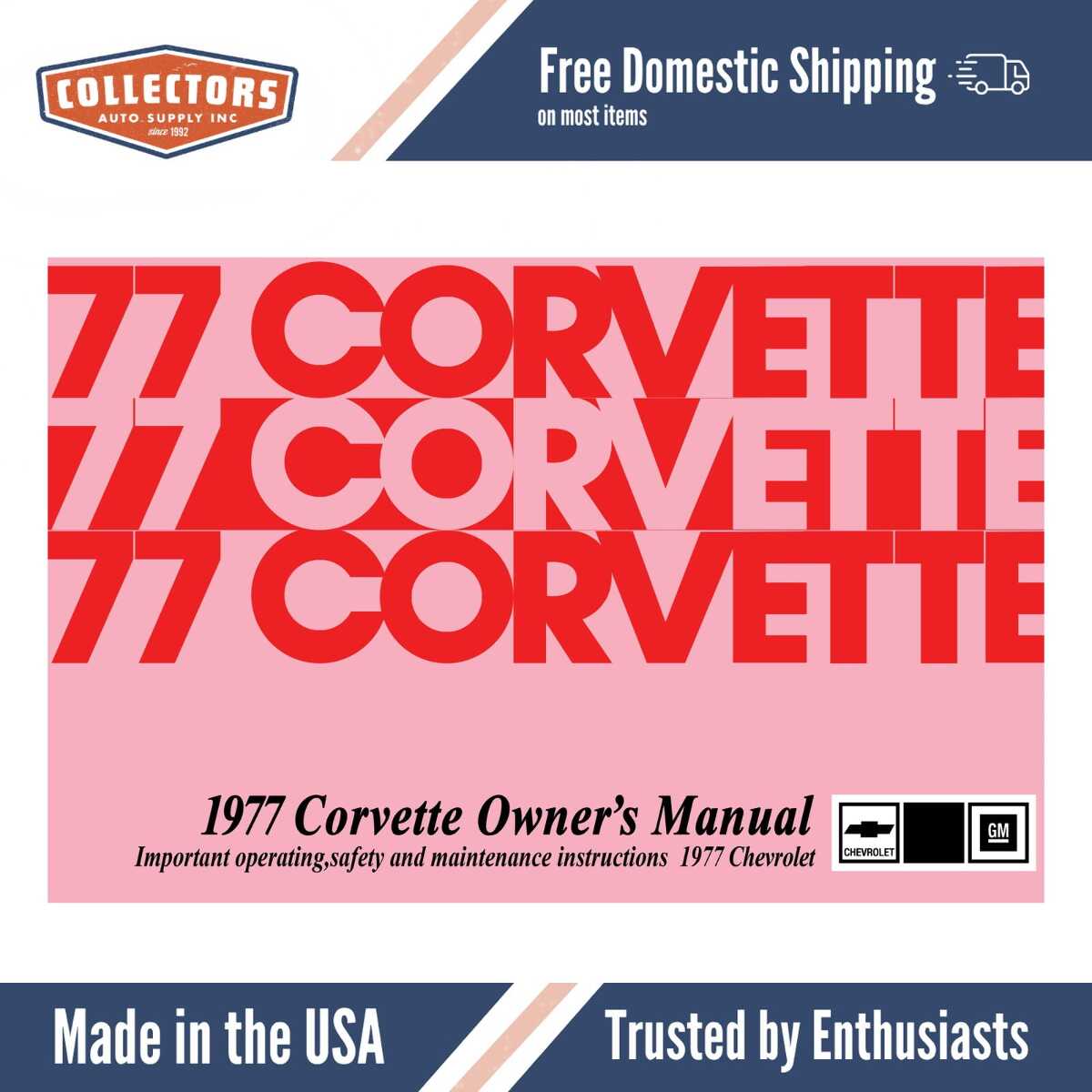 1977 Chevrolet Corvette Owner's Manual