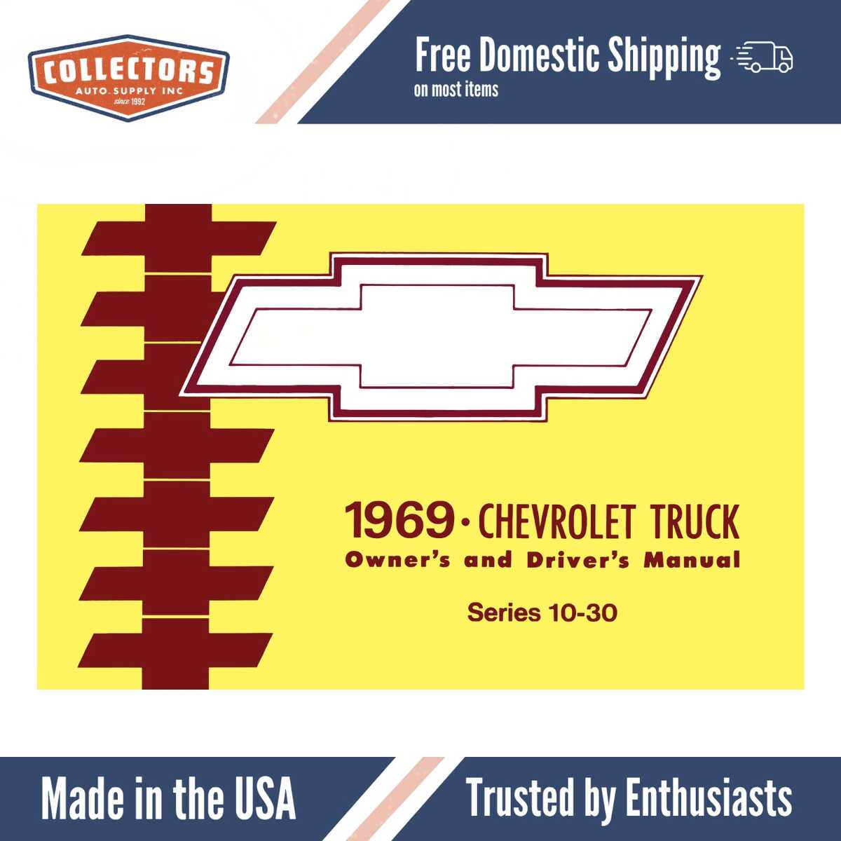 1969 Chevy Truck 10-30 Owner's Manual