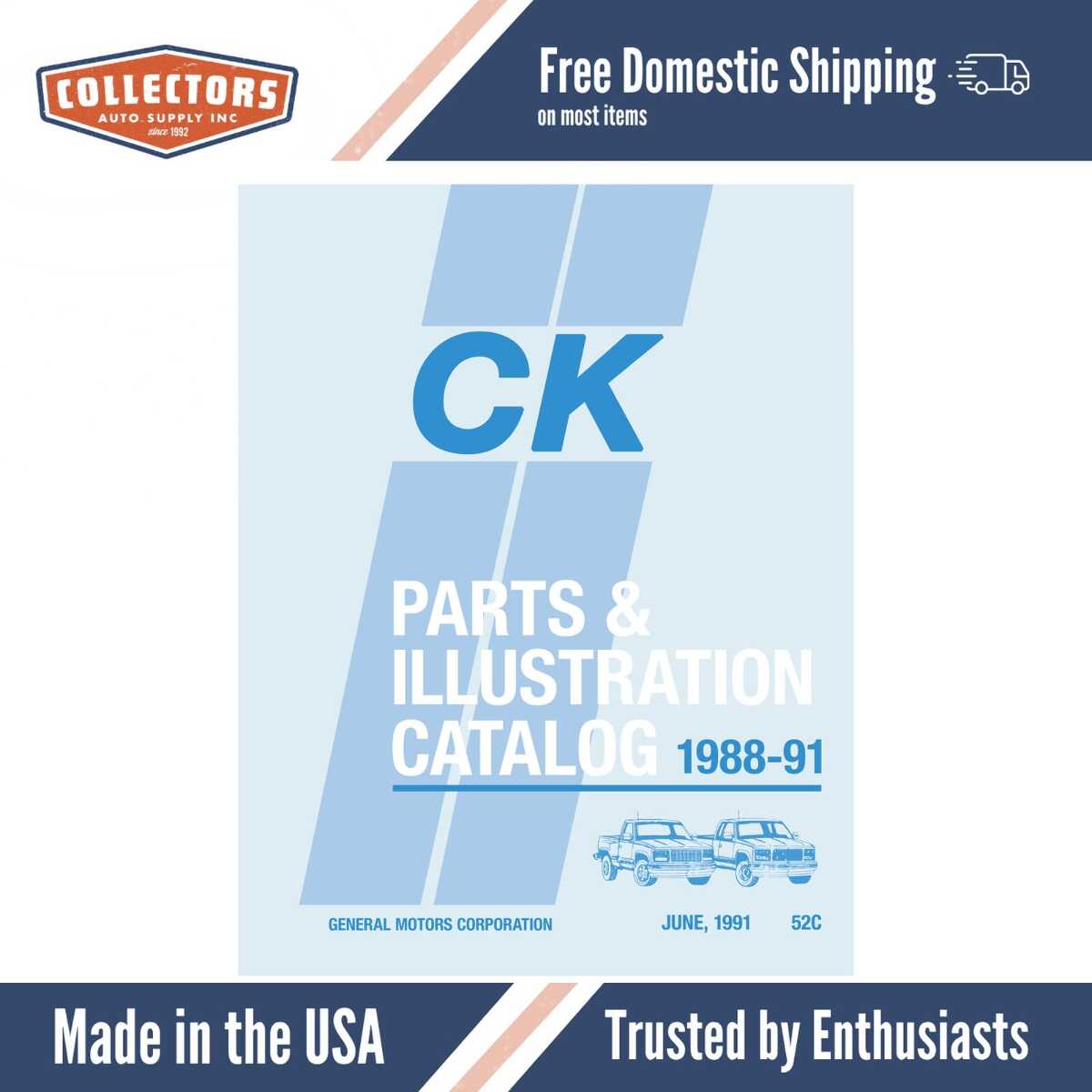 1988 - 1991 Chevrolet & GMC C/K Truck Parts Catalog