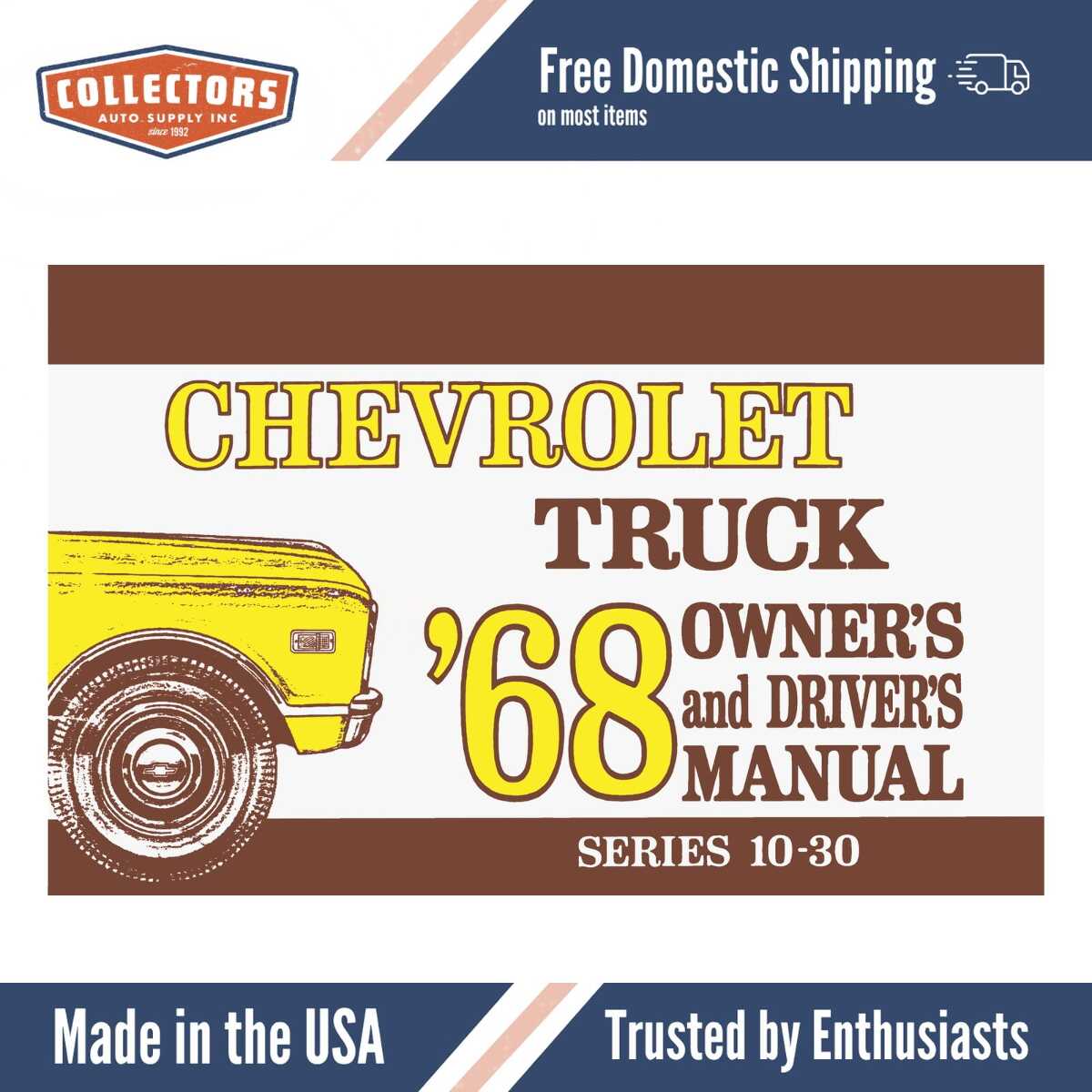 1968 Chevy Truck 10-30 Owner's Manual