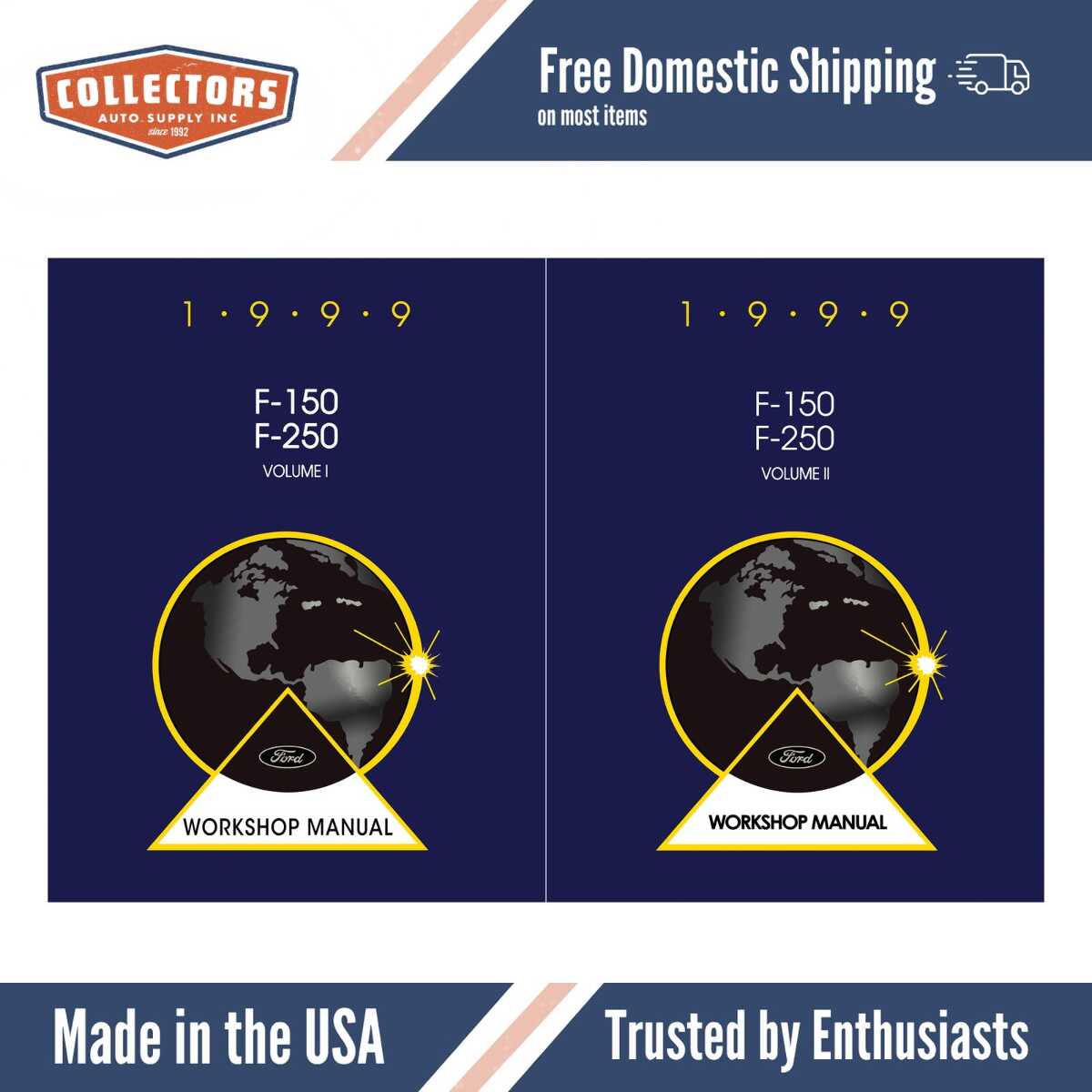 1999 Ford F-150, F-250 Workshop Service Manual - 2 Volumes