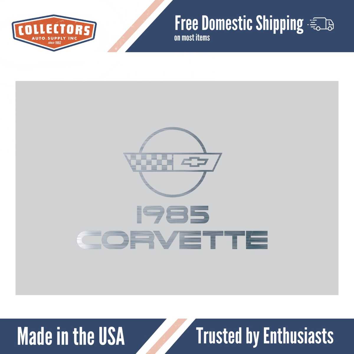 1985 Corvette Owner's Manual